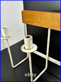 1950s Mid Century Designed Wall Mounted Candle Holder Candelabra