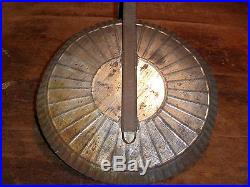 19th C OLD EARLY TIN HANGING CANDLE HOLDER WALL SCONCE FOLK ART STAR CENTER