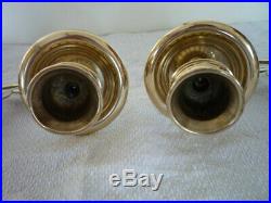 2 Vintage Decorative Brass Candlestick Wall Candle Holder Wall Sconce Piano