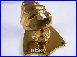 (2) Vintage Wall Mount Brass Hand Candle Holders / Unknown Item
