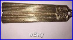 2 Vtg Brass Ribbon Wall Sconce Double Taper Candle Holder Lacquered Shiny 19