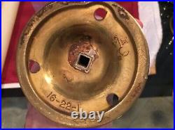 2 Williamsburg Virginia Metalcrafters Bruton Brass Sconces withSmoke Bells