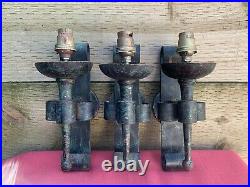 3 Vintage Gothic Wrought Iron Wall Sconce Torch Light Candle Holder Punk