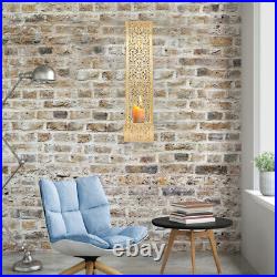 4pcs Iron Wall Candle Sconce Holder Wall Mounted Pillar Candle Sconces Holder