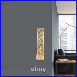 4x Gold Candle Wall Sconces Wall Sconces Candle Holders Candle Wall Decor