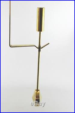 A Pierre Forsell'Pendel' candle holder for Skultuna Modernist brass Wall hung