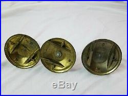 American Tack & Howe (3) Wall Sconce Candle Holders Metal 1968 Lot Rare