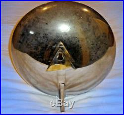 Antique 1880's Wall Mounted Parabolic Reflector Candle Magnifier Medical Sconce