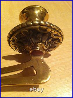 Antique Art Nouveau Brass Single Piano Wall Candle Sconce Holder Lights (GR433)
