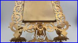 Antique Bradley & Hubbard Bacchus Wall Mirror/Candle Holder
