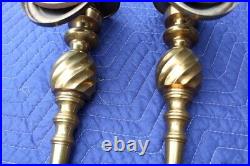 Antique Brass Candle Holder Wall Sconce Rope Twist