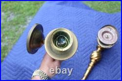 Antique Brass Candle Holder Wall Sconce Rope Twist