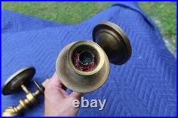 Antique Brass Candle Holder Wall Sconce Rope Twist