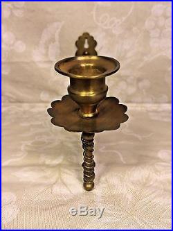 Antique French Brass Wall Mount Candle Holders by Adolphe Pequet Late 19 C Expan