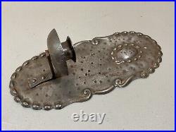 Antique Germany Hammered Metal Wall Candle Sconce Primitive Farmhouse Decor