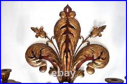 Antique Italian Fleur De Lys Wall Candle Sconce