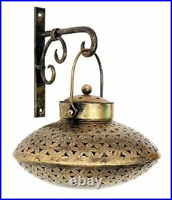 Antique Metal Tea Light Cut Out Pot Candle & Dhoop Holder For Home Decor