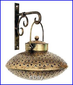 Antique Metal Tea Light Cut Out Pot Candle & Dhoop Holder For Home Decor