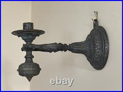 Antique Nautical Brass Ships Gimbal Swivel Candlestick Candleholder Wall Sconces