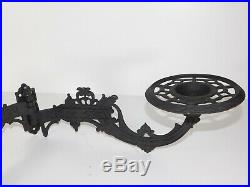 Antique Style Ornate Art Deco Metal Double Swing Arm Wall Sconce Candle Holder