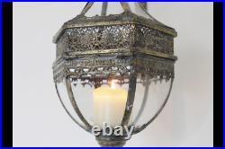 Antique Style Wall Hanging French Chateau Lantern Lamp Candle Holder