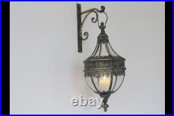 Antique Style Wall Hanging French Chateau Lantern Lamp Candle Holder