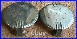 Antique Vintage Pair Mexican Tin Candle Sconces Folk Art Wall Candleholders
