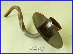 Art Nouveau Copper Wall Sconce Candle Holder Lamp English