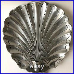 Arthur Court Designs Candle Wall Sconce Shell Aluminum Vintage 1979 Rare