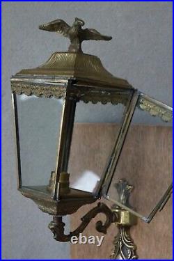 Beautiful Ornate Vintage Wall Lamp Carriage Lantern Candle Holder