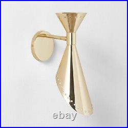 Becker Polished Brass Wall Sconce