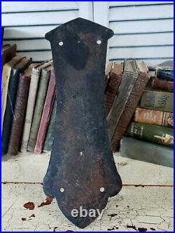 Black Iron Candle Holder Wall Sconce 1920s Arts & Crafts Bungalow