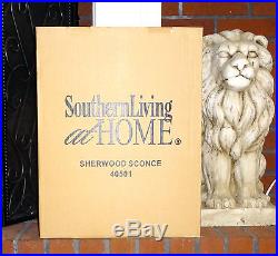 Black Sherwood Wall Sconce Southern Living At Home New in Box Candle Holder NIB