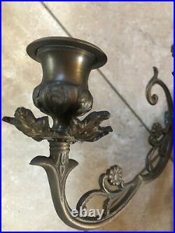 Bombay Company Brass Wall Candle Sconce Holder 5 arm