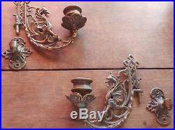 Brass Dragon candle holders wall mounted sconces Wyrven griffin