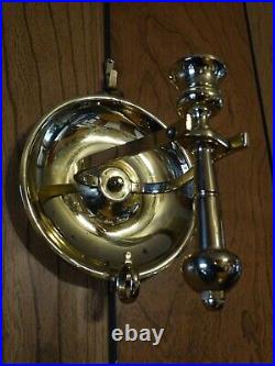Brass Duel Candlestick Wall Mounted Or Flat Surface