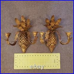 Brass Pineapple Wall Hung Sconces Rustic, Whimsical and Heavy Duty