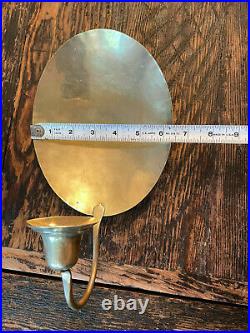 Brass Wall Sconce Steve Smithers Noted Silversmith 1980s or 1990s SIGNED