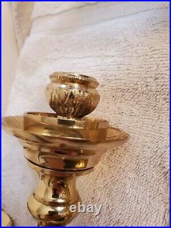 Brass wall sconces pair Candle Holders