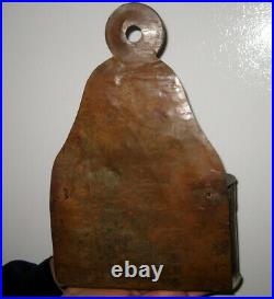 British 18th Century Copper Primitive Antique Wall Hanging Candle Holder 1700