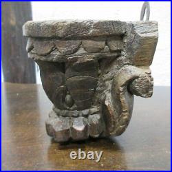 British antique wall hanging wooden candle holder Candlestick from Japan F/S