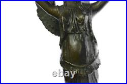 Bronze Sculpture Candle Holder Fairy Angel Sconce Hot Cast Handcrafted Statue