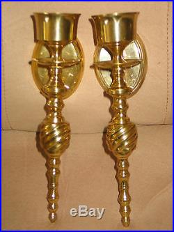 Century Wall Sconces, Candle Holders Solid Brass 10 Length