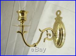 Colonial Baldwin Brass Candlestick Holder Wall Sconces Candle Stick Candelabra B
