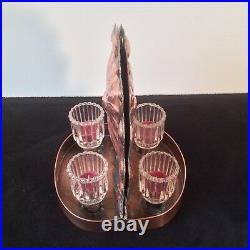 Copper Wall Sconces Set 2 Dbl Glass Candle Holder Rustic Cabin Hammer Hand Tool