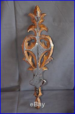 Decorative Gilt Wall Sconce With Candle Holder Friedman Brothers Style