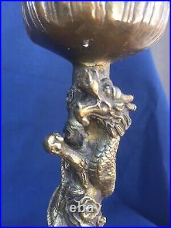 Dragon, Serpent Candle Holders, beautifully casted with wonderful details
