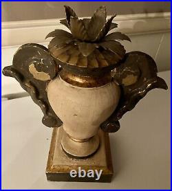Early 20th-C Italian Baroque Revival Candle Holder Urn 10.5 2069G