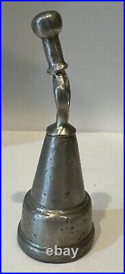 Etain French Pewter Sconce Wall Candle Holder w Snuffer Rare Antique 11 Tall