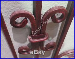 Extra Large 50 Iron Scroll Wall Panel CANDLE HOLDER Outdoor NEIMAN MARCUS Art